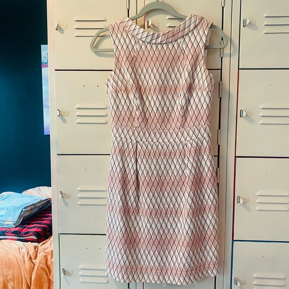 Boden Pink and Cream Dress | Size US 4P | Never Worn - Picture 5 of 10